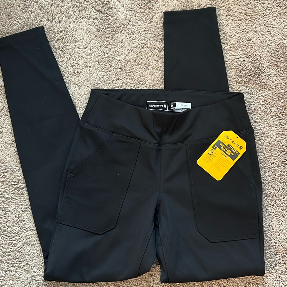 Black Carhartt Force Fitted Midweight Utility Legging